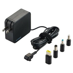 �G���R�� AC�A�_�v�^�[ �m�[�g�p�\�R������ 65W �ϊ��R�l�N�^�t�� 4�� (Dynabook/����/�x�m��/HP/DELL) 2m �P�[�u����̌^ �u���b�N ACDC-TP9565BK
