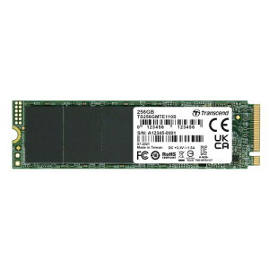 gZhWp Transcend PCIe M.2 SSD (2280) 256GB NVMe PCIe Gen3 x4 3D TLC̗p 5Nۏ TS256GMTE110S