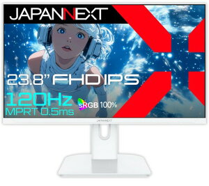 zCgfJAPANNEXT 23.8C` IPSpl 120Hz/0.5ms(MPRT)Ή tHD(1920x1080)𑜓x Q[~Oj^[ JN-IPS238G120F-W HDMI VGA HDR sRGB:100% PS5:120Hzڑ 2Nۏ