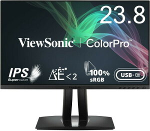 ViewSonic r[\jbNWp 23.8C` ColorPro VP2456 J[}l[Wgj^[ (tHD/IPS/sRGB100%/PantoneF/USB Type-C(60Wd)//t[X/ʐ^ҏW[h/fҏW/CAD/CAM