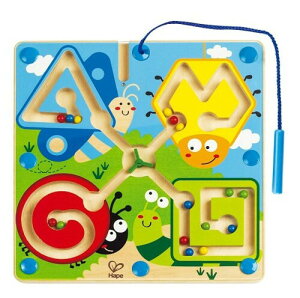 Hape(ハペ) むしさんころころ迷路 24.5×24.5×2.1cm 3才以上 木製 おままごと おもちゃ E1709