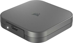 CORSAIR EX300U 2TB USB-C �O�t��SSD (�\���b�h�X�e�[�g�h���C�u) ? �ő�1,100MB/�b ? MagSafe�Ή����C�}�E���g ? USB 3.2 Gen 2 ? iOS�AAndroid�APC�Ŏg�p�\& Mac�Ή� ? �O���[ CSSD-EX300U2TB