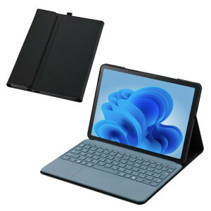�G���R�� Surface Pro 12�C���` �\�t�g���U�[�P�[�X ��p�ی�J�o�[ �Ռ��z�� TPU ��ʕی� �t���b�v �t���[�A���O�� �^�b�`�y�����[ �L�[�{�[�h�Ή� ���������܂܏[�d�\ �u���b�N TB-MSP25PL