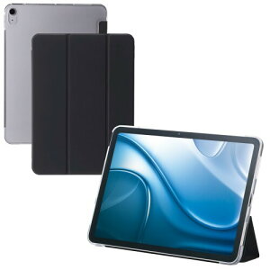 �G���R�� iPad Air 11�C���` (M2) iPad Air 10.9�C���` (��5/4����) �P�[�X ���^ �ϏՌ� �t���b�v�P�[�X �X�^���h �O�܂� �}�O�l�b�g���� �X���[�v�Ή� �w�ʃN���A �u���b�N TBWA20MWVBBK
