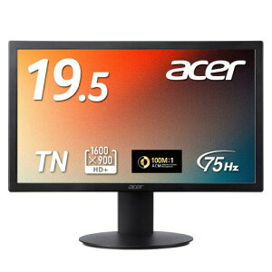 Acer ���j�^�[ 19.5�C���` HD+ (1600x900) ����� TN 75Hz 6ms (GTG) NTSC 72% HDMI 1.4 �~�jD-Sub 15�s�� �X�s�[�J�[�E�w�b�h�t�H���[�q�񓋍� VESA�}�E���g�Ή� E200Qbi