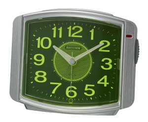 リズム(RHYTHM) 目覚まし時計 アナログ 電子音アラーム 暗所 ライト 自動 点灯 連続秒針 8RE644SR19