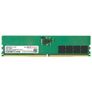 トランセンドジャパン テスクトップPC用メモリ PC5-38400(DDR5 4800) 16GB 1.1V 288pin U-DIMM 1Rx8 (2Gx8)x8 CL40 無期限保証 JM4800ALE-16G