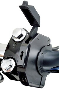 デイトナ(Daytona) バイク USB電源 防水 USB-C PD3.0対応 急速充電 18W iPhone/Android対応 取付幅12mm スレンダーUSB 1ポート 17214