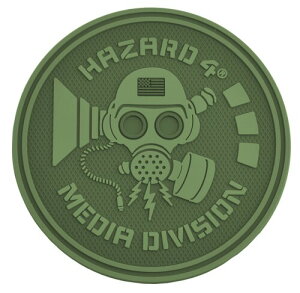 HAZARD4 �J�����o�b�O�p �p�b�`�A�N�Z�T���[ Media Division - rubber velcro patch OD Green PAT-MDA-ODG