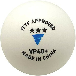 ヴィクタス(VICTAS) 卓球 公認試合球 VP40+ 3スター 1ダース入り ホワイト 015100