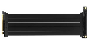 CORSAIR Premium PCIe 4.0 x16 Extension Cable 300mm �O���t�B�b�N�J�[�h �c�u���p ���C�U�[�P�[�u�� CC-9310001-WW �u���b�N