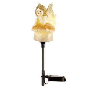 ソーラーライト ガーデンライト 屋外 防水 埋め込み スティック おしゃれ かわいい フェアリー Fairies きのこでのんびり