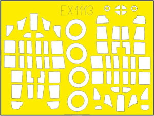 エデュアルド 1/48 A6M5 零式艦上戦闘機 52型 Tフェース 両面塗装マスクシール (エデュアルド用) プラモデル用マスキングシート EDUEX1113 (飛行機)