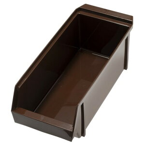 プラキラ 重なる 大きい カトラリーケース 30cm×12cm×10cm 食洗機対応 日本製 業務用 レストラン カフェ シンプル ブラウン 茶 箸 スプーン フォーク 容器 ケース 入れ物 小物入れ プラスチ