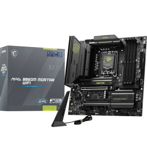 MSI MAG B860M MORTAR WIFI Intel Core Ultra(Series2) LGA1851Ή Intel B860`bvZbg Micro-ATX }U[{[h MB6682