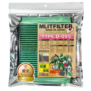 エムリットフィルター D-095 日産・三菱 軽自動車用 花粉対策 抗菌 抗カビ 防臭