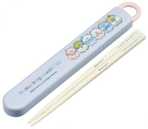 スケーター(Skater) 箸 箸箱 セット 子供用 お弁当 16.5cm 日本製 食洗機対応 スライド式 すみっコぐらし しろくまふるさと 女の子 ABS2AMAG-A
