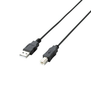 �G���R�� RoHS�w�ߏ���&���z���p�b�P�[�W �G�RUSB�P�[�u�� USB2.0 A-B�^�C�v 3m �u���b�N U2C-JB30BK