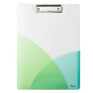 プラス クリップボード Pasty クリップファイル A4 マスカットグリーン FL-601CP 98-895