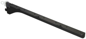 和気産業(Waki Sangyo) 1X4ピラシェル棚受 棚受け金具 1X4材 4枚用 右 ピラシェルシリーズ 棚板 壁面 収納 1枚入り 黒 WPS041