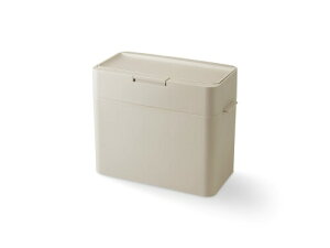 ライクイット (like-it) 密閉ゴミ箱 ふた付き ニオイが漏れない 生ごみ 袋が見えない 小さい 9.5L 日本製 シールズ 密閉ダストボックス ベージュ LBD-01