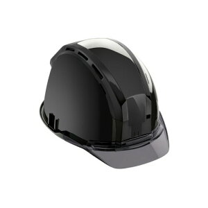 タジマ ヘルメット セフメット ブラック スモーク HSBKCSB 厚生労働省保護帽検定合格品(飛来・落下物用/墜落時保護用) 前後左右4カ所にセフ取付溝 内装スチロールレス・衝撃吸収スク