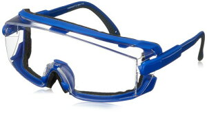 山本光学 YAMAMOTO SN-715PRO プロテクトカバー付 保護めがね 全周プロテクトカバー ガスケットタイプ ブルー PET-AF(両面ハードコートくもり止め) 日本製 JIS 紫外線カット