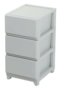 JEJアステージ 収納ケース デコニー シーヴォ 3段 ライトグレー 簡単組立 日本製 幅34×奥行41.5×高さ66.1cm