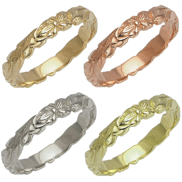 楽天市場】ハワイアンジュエリー リング 指輪 14k ゴールド ハワイアン 