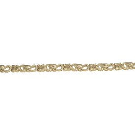 ハワイアンジュエリー ブレスレット 14K ゴールド 透かしハワイアンスクロールブレスレット メンズ レディース ゴールド