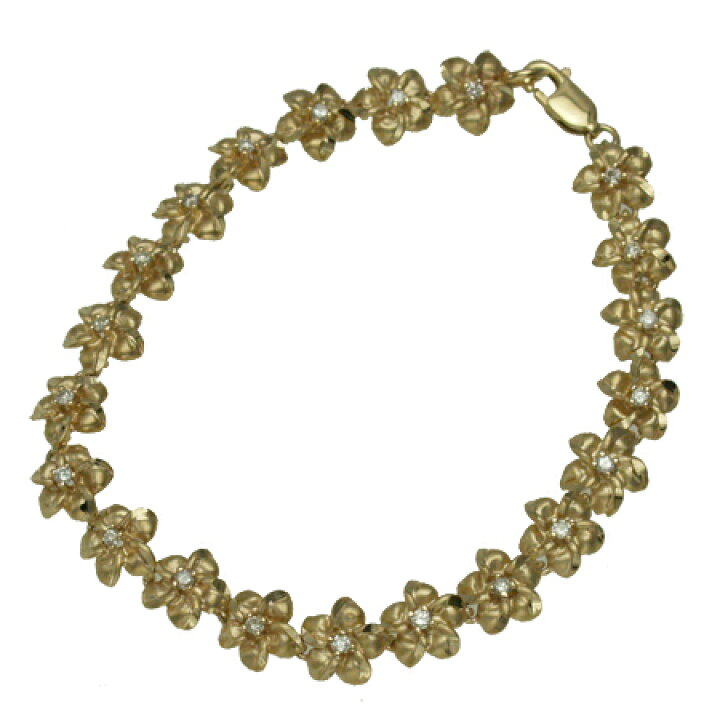 楽天市場】ハワイアンジュエリー ブレスレット 14K イエローゴールド 