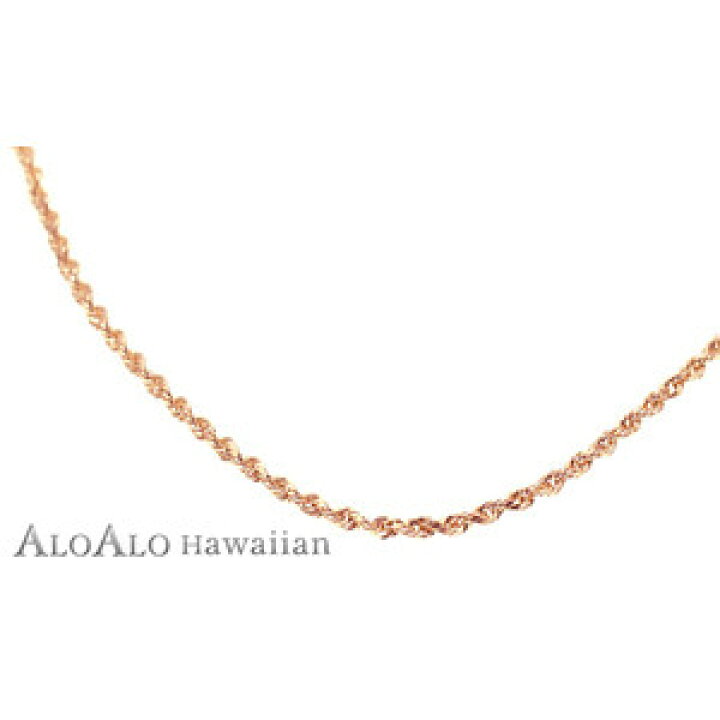 楽天市場】ハワイアンジュエリー ネックレス チェーン 14K ピンク 