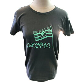 Tシャツ アロハプロジェクト aloha project アロハをテーマのハワイアンブランド カナカマオリ レディースサイズ チャコールグリーン Mサイズ Lサイズ 綿100％