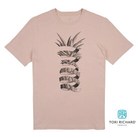 Tori Richard 【トリリチャード Tシャツ】 レギュラーサイズ 本物のメイドインハワイアロハブランド lemon shark ピンク