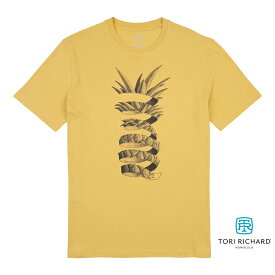 Tori Richard 【トリリチャード Tシャツ】 レギュラーサイズ 本物のメイドインハワイアロハブランド lemon shark イエロー