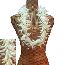 ハワイアン レイ フラ フラダンス衣装 フラワーレイ 大人気 スパイダーリリーレイ ホワイト
