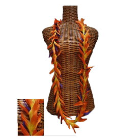 ハワイアン レイ フラ フラダンス衣装 フラワーレイ バードオブパラダイスロングレイ