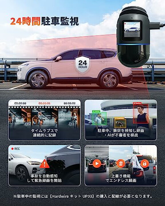 楽天市場】70mai Dash Cam Omni 前後左右360度撮影対応ドライブ 