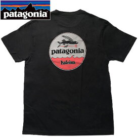 [PATAGONIA/パタゴニア]ハワイ　メンズ　半袖 Tシャツ オーガニックコットン　ブラック　ハワイ直輸入