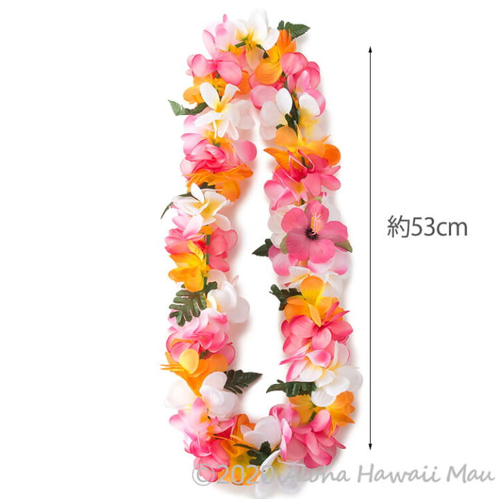 楽天市場 フラダンス レイ プルメリアレイ ハワイアンレイ プルメリアポエポエレイ ピンク ミックス イベント フラワーレイ 花飾り 造花 ホイケ 舞台 ハワイアン衣装 発表会 花の首飾り ハワイアン雑貨 アロハハワイマウ