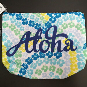【8000円以上で送料無料!】ハワイアン雑貨、Aloha アロハ・コスメポーチナイロン生地で軽くてバッグinバッグにも最適♪※1つの売価、ご希望のカラーをお選びください。※北海道・九州は1