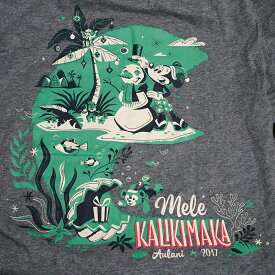 【8000円以上で送料無料！】ハワイ ディズニー Tシャツ クリスマス限定！Mele Kalikimaka（メレ・カリキマカ）アメリカサイズですので、1サイズ下を目安にしてください！日本サイズMの場合はアメリカSサイズ※北海道・九州は1万円以上で送料無料！（沖縄のぞく）