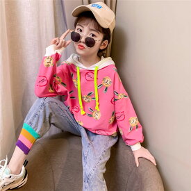 【スーパーSALE 店内10％OFF】子供服 セットアップ キッズ 女の子 長袖 春秋 上下セット トップス パーカー ロングパンツ 子供ジャージ スポーツウェア デニム おしゃれ 可愛い カジュアル