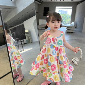 ワンピース ノースリーブ ベビー 子供服 春夏 女の子 キッズワンピース ロングワンピース チュニック 子供ドレス ジュニア おしゃれ 可愛い 薄手 ガールズ 新品 90 100 110 120 130 140 送料無料