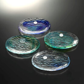 ゴーヤー皿S 青水/緑水 琉球ガラス 琉球ガラス村 ベトナム ハノイ工房 ガラス工房 職人 手吹きガラス 吹きガラス お酒 焼酎 家飲み 宅飲み タンブラー キッチン 食器 グラス カトラリー コップ ガラス製品 沖縄ギフト 沖縄お土産 海 おしゃれ 結婚祝い 引き出物