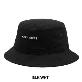 カーハートWIP ハット Carhartt WIP I029937 SCRIPT BUCKET HAT バケットハット 帽子 ワークインプログレス メンズ レディース (240403)