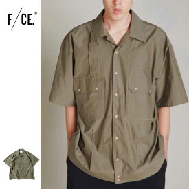 エフシーイー 開襟シャツ F/CE PINTUCK OVERSIZED SHIRT ピンタック オーバーサイズシャツ 半袖 メンズ [220329]