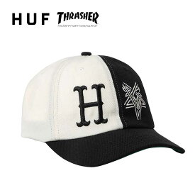 HUF × THRASHER ハフ スラッシャー 6パネルキャップ [ HT00696 ] THRASHER SPLIT SNAPBACK スナップバック 帽子 [220625]【SPS06】