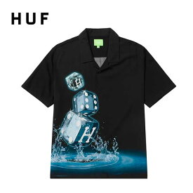 HUF ハフ 開襟シャツ [ BU00155 ] DICE S/S WOVEN TOP ウーブンシャツ 半袖シャツ リゾートシャツ [220625]【SPS06】