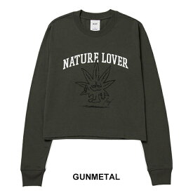 HUF ハフ レディース 長袖Tシャツ [ WTS0071 ] NATURE LOVER CROP L/S TEE ショート丈 ロンT [220830]【SPS06】